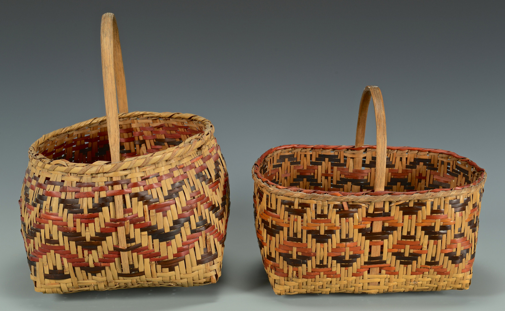 Lot 442: 2 Cherokee Rivercane Baskets