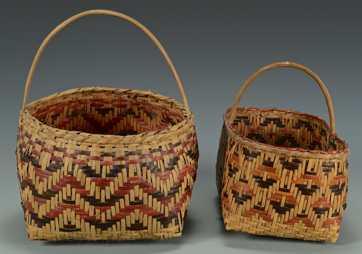 Lot 442: 2 Cherokee Rivercane Baskets