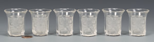 Lot 481: 6 Lalique Shot Glasses