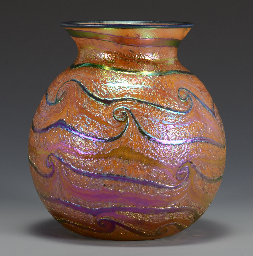 Lot 482: Charles Lotton Art Glass Vase