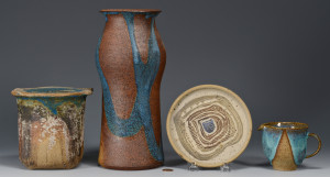 Lot 496: 4 Pcs. Charles Counts Art Pottery