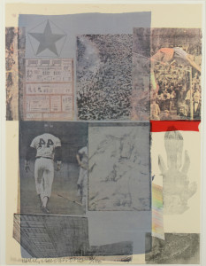 Lot 506: R. Rauschenberg "Back-Out" Mixed Media Serigraph
