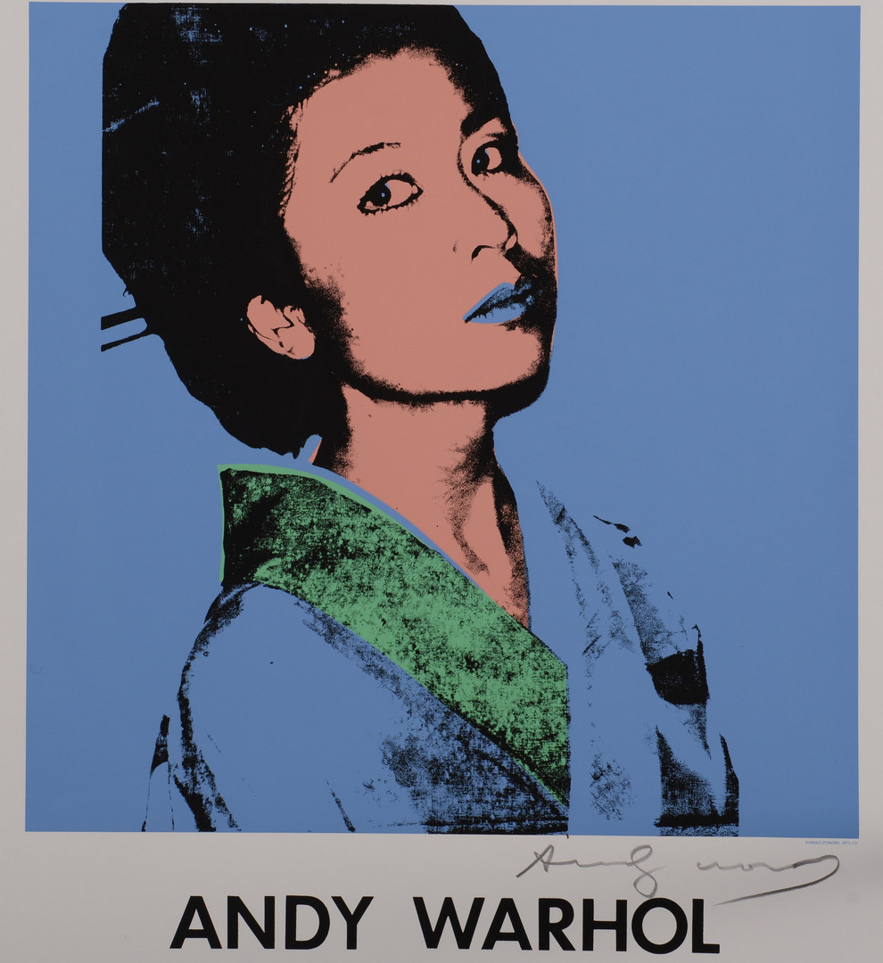 Lot 507: Andy Warhol Screenprint, Kimiko Powers