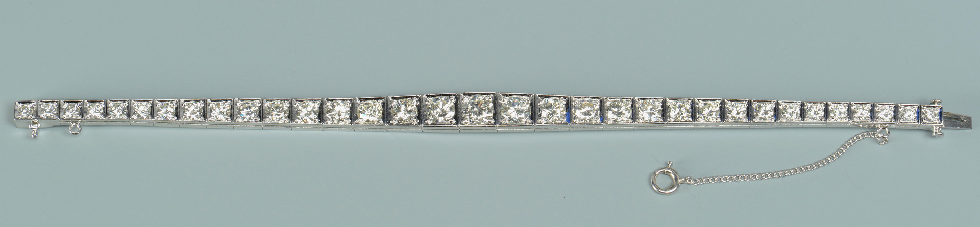 Lot 50: 14k Diamond Line Bracelet