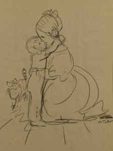 Lot 530: Tasha Tudor Original Drawing