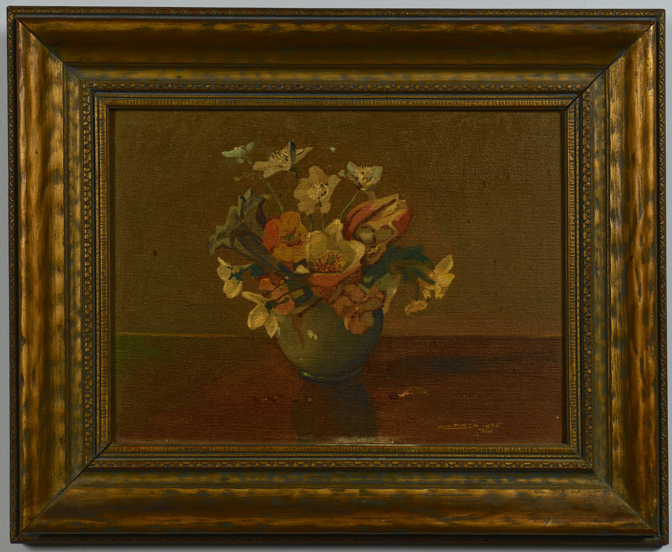 Lot 542: John Zwara o/b Still Life, bouquet in vase