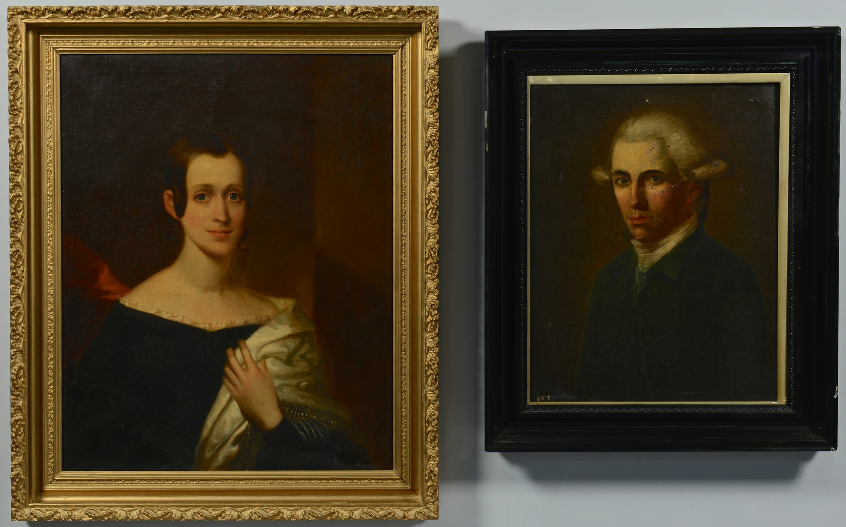 Lot 545: Portraits of a Lady and a Gentleman, 18th and 19th