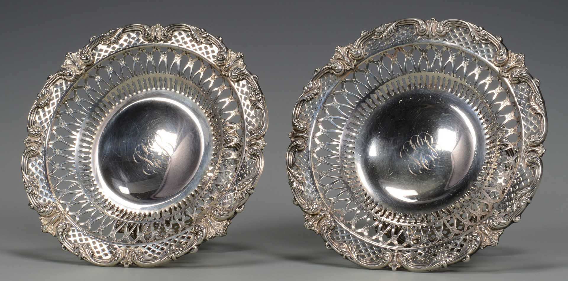 Lot 608: 2 Redlich Sterling Compotes