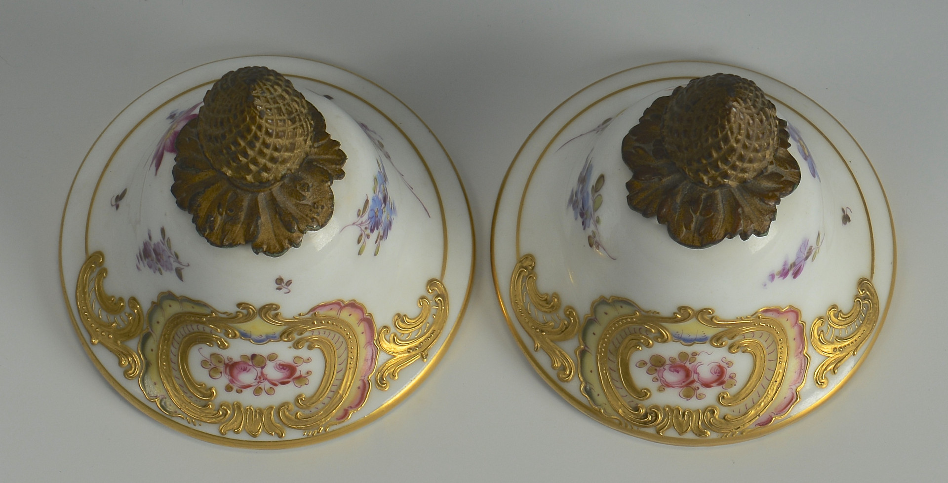 Lot 62: Pair Lg French Porcelain Urns