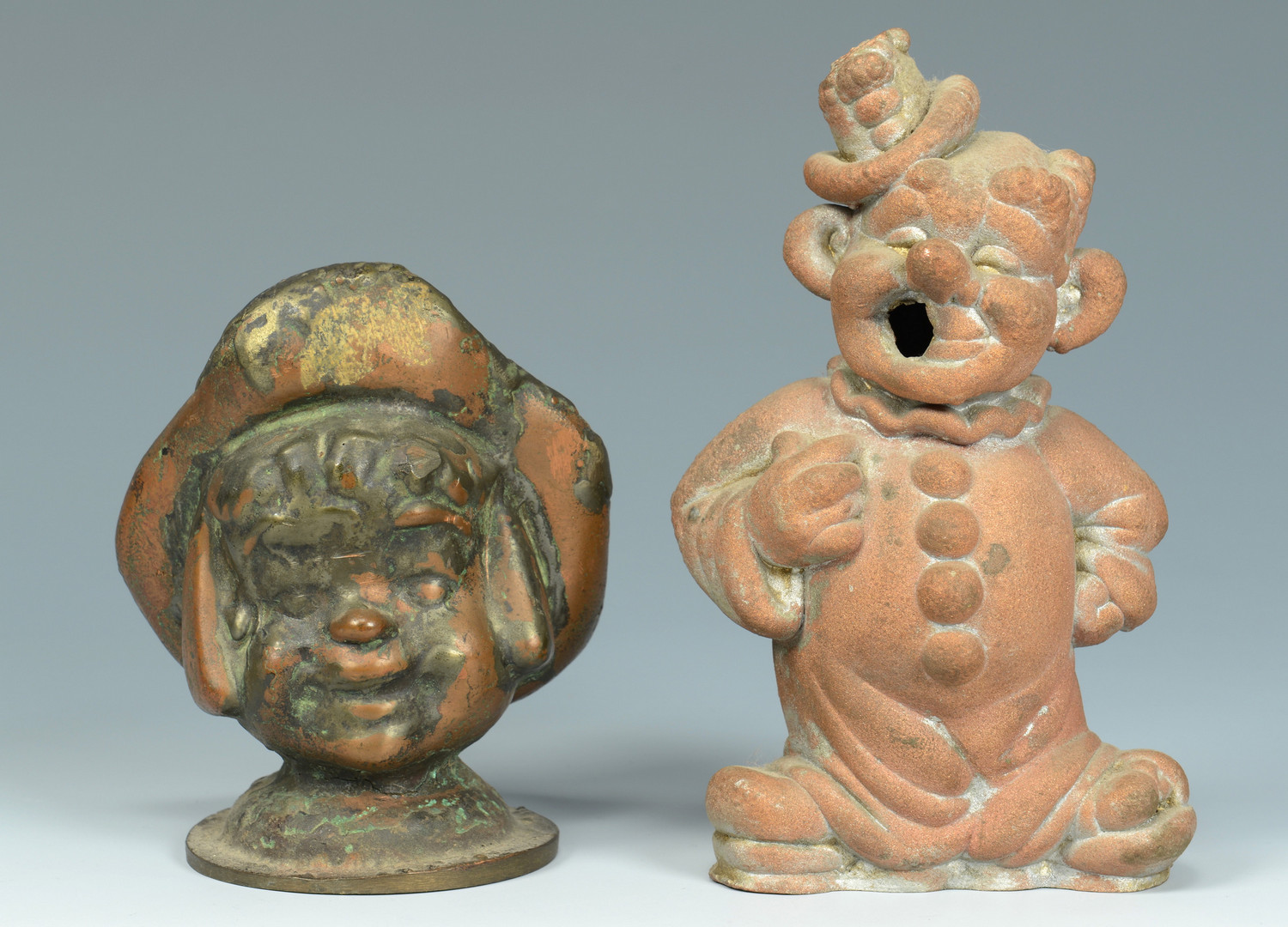 Lot 637: 6 Copper Puppet Molds, People