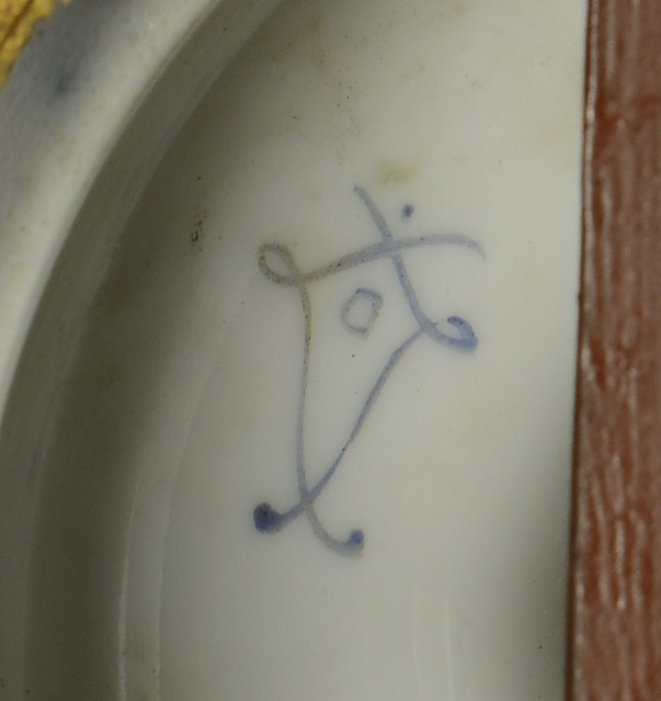 Lot 63: Pair Lg Cobalt French Porcelain Urns