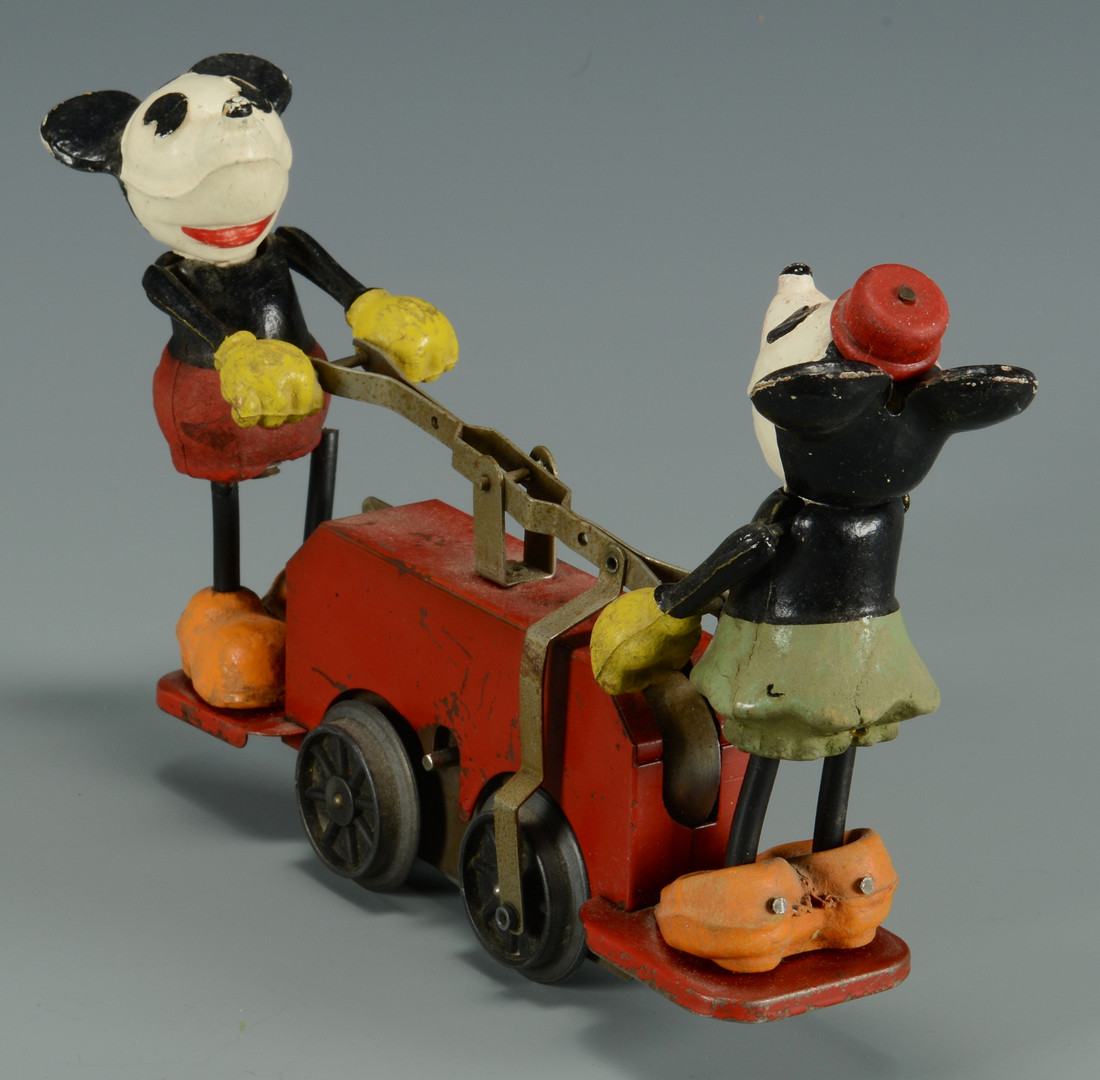 Lot 642: Vintage toys w/ Mickey Mouse