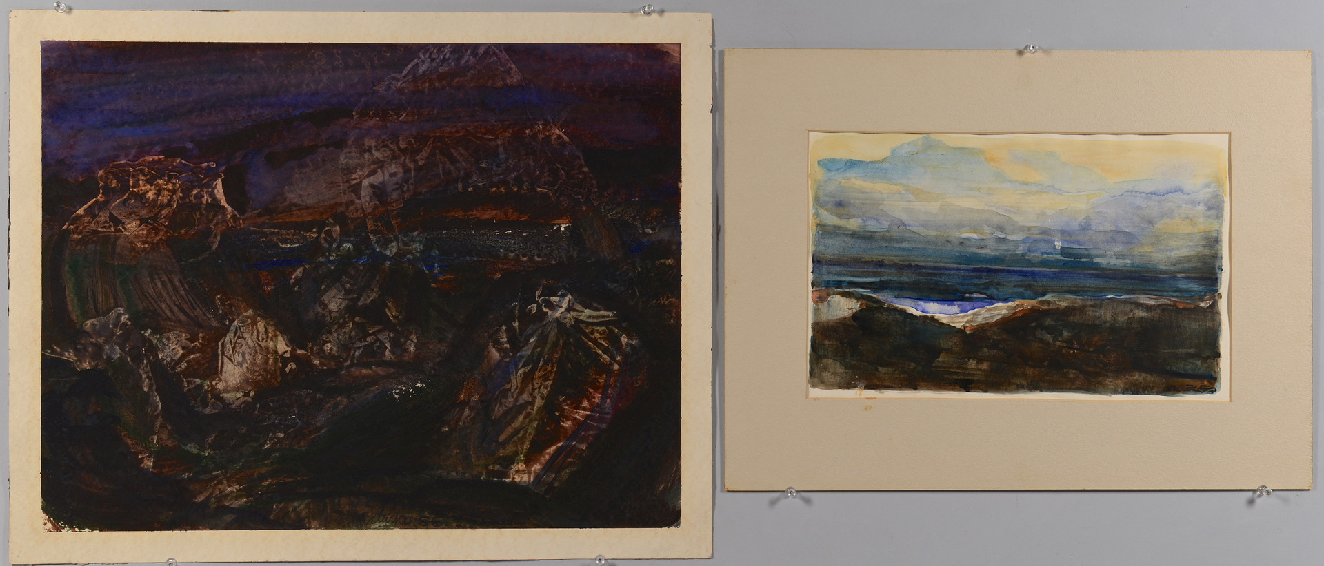 Lot 652: 2 Watercolors, Clarke & Sublett