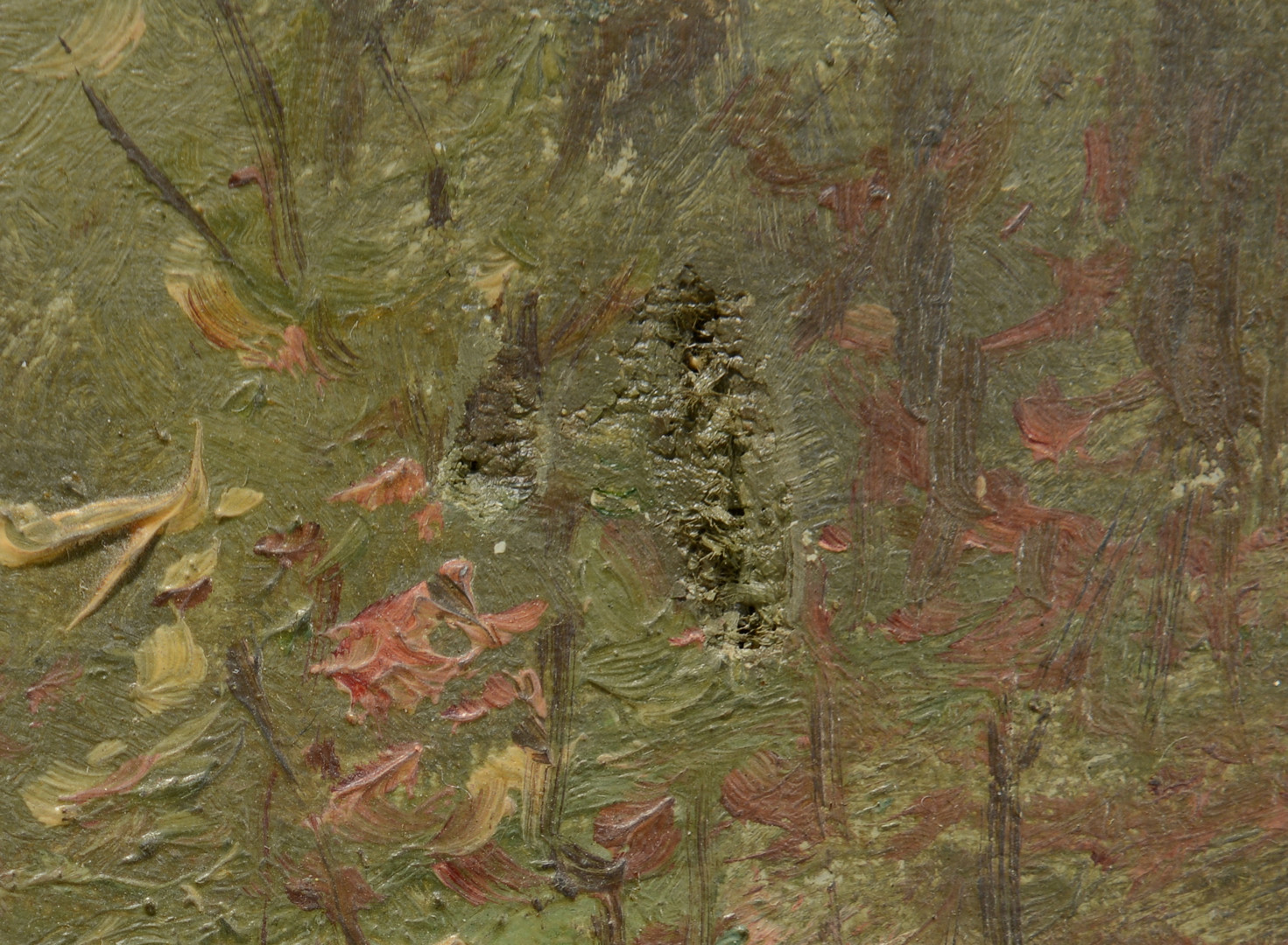 Lot 656: FJ Girardin, oil on canvas landscape