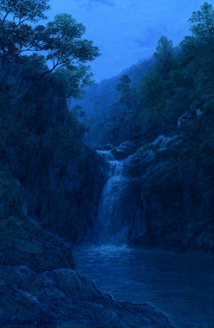 Lot 69: William Mellor landscape, Pecca Falls
