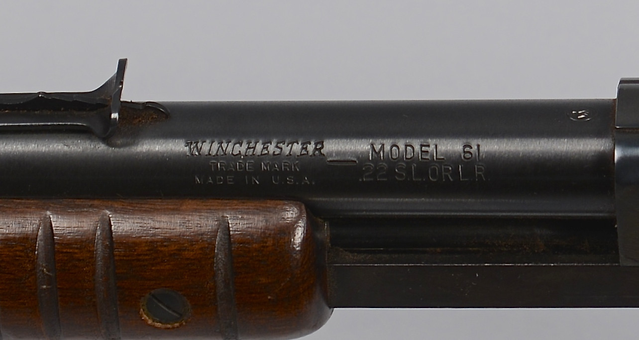 Lot 718: Winchester Model 61 Pump Action Rifle