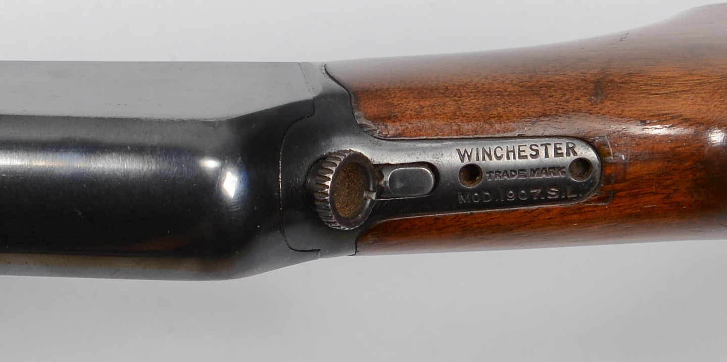 Lot 719: Model 1907 Winchester 351 semi automatic Rifle