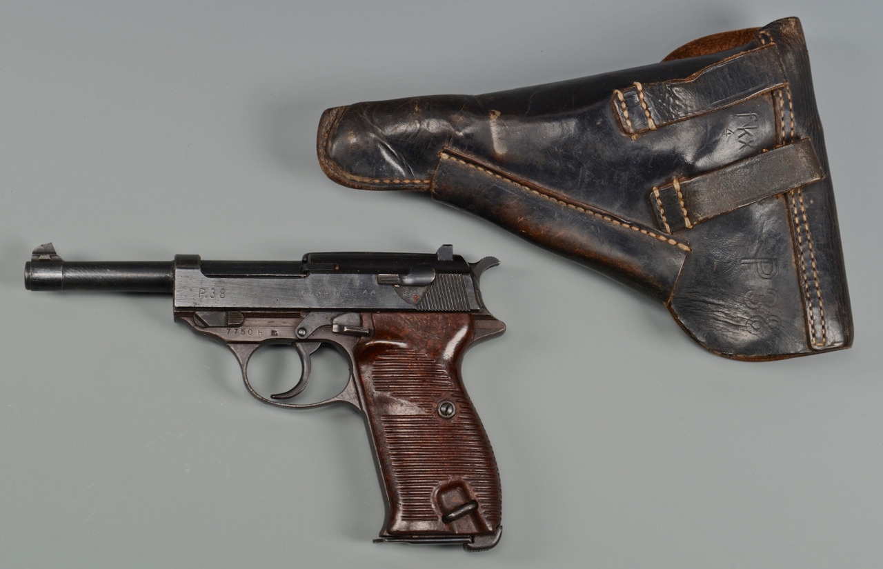Lot 728: AC44 P38 Walther Pistol & Holster, Battle of Bulge