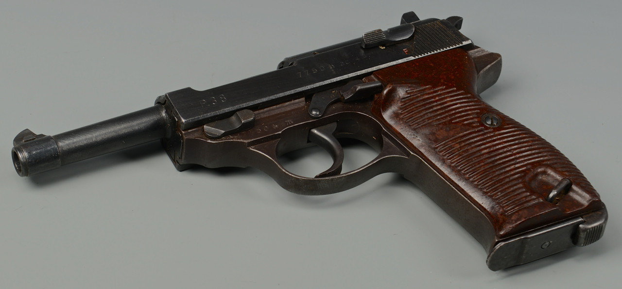 Lot 728: AC44 P38 Walther Pistol & Holster, Battle of Bulge