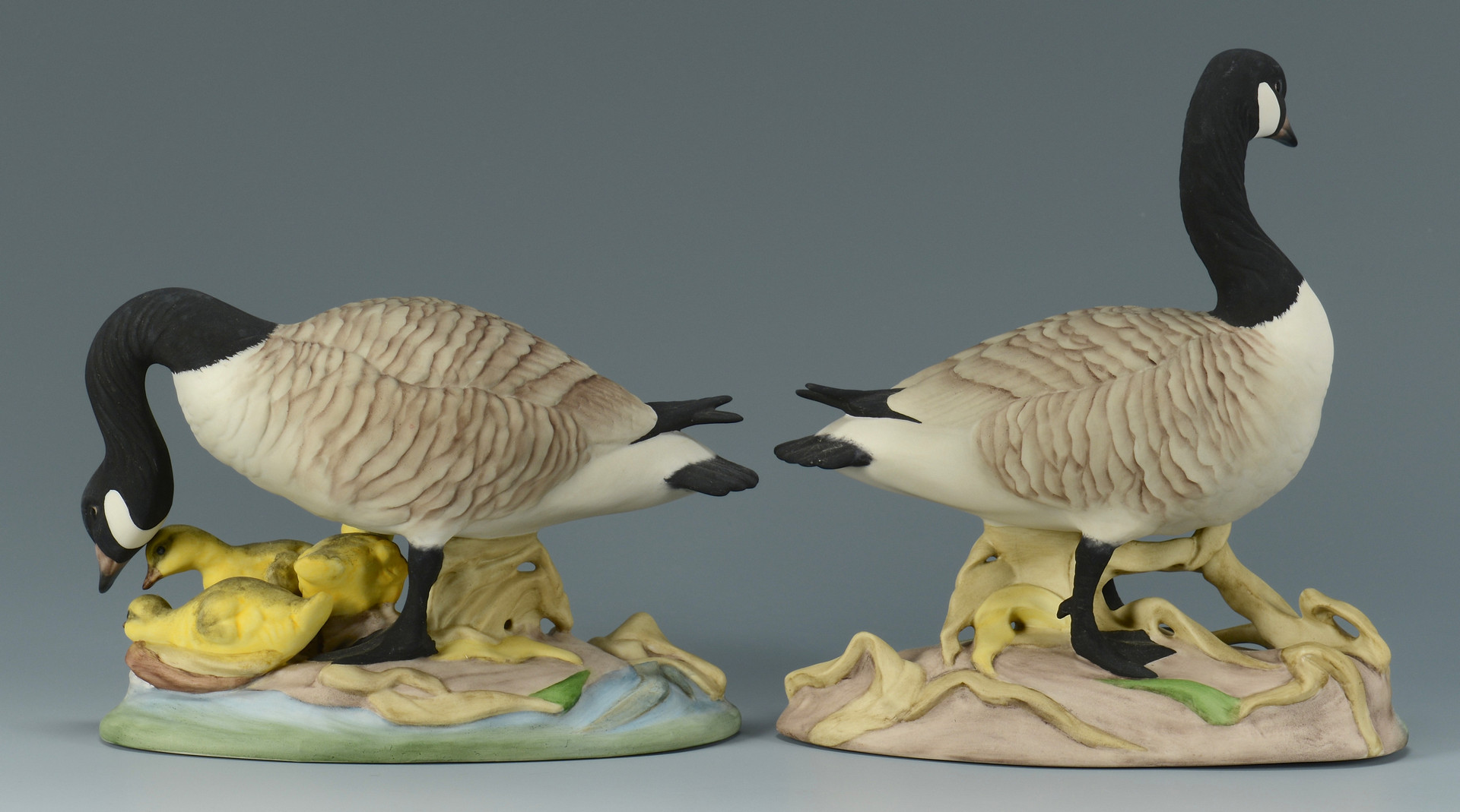 Lot 760: Pr. Boehm Porcelain Geese