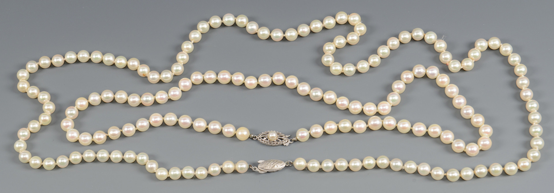 Lot 806: 2 Cultured Pearl Necklaces