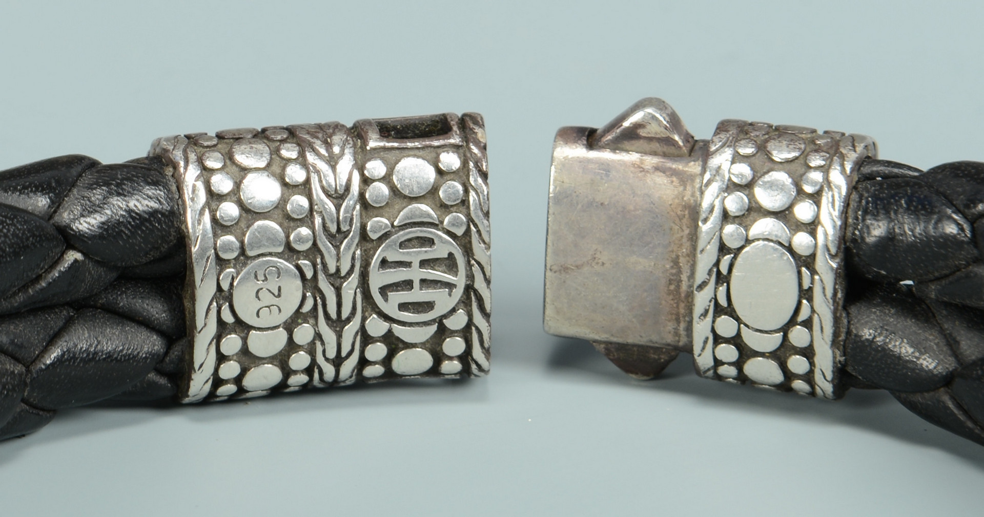 Lot 812: 2 Men's Designer Sterling Bracelets