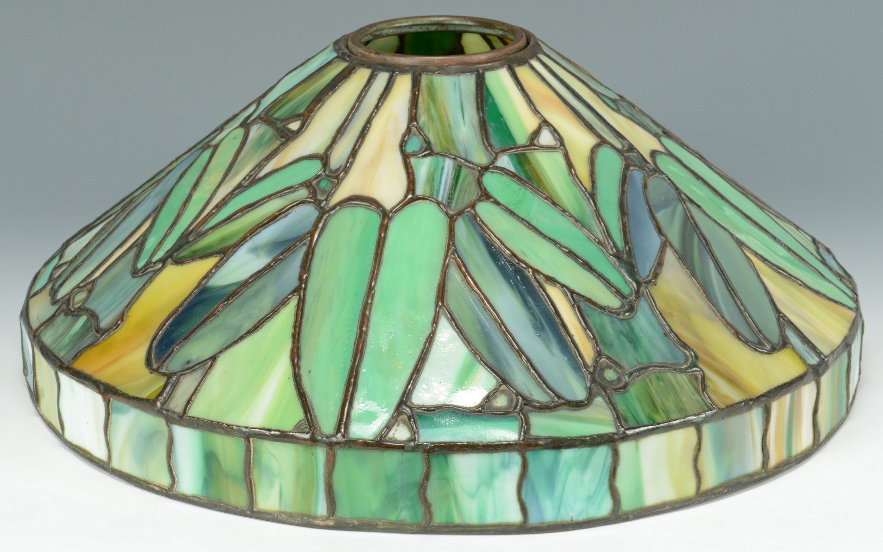 Lot 128: Duffner & Kimberly "Bamboo"Mosaic Lamp