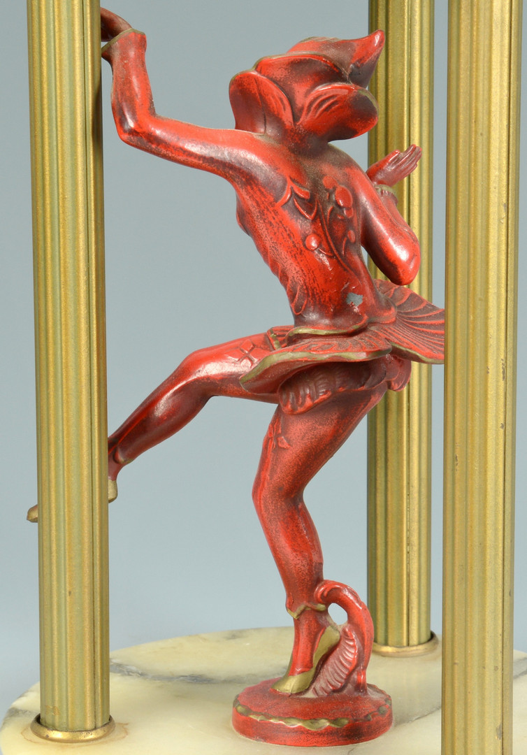 Lot 132: Art Deco Cold Painted Figural Lamp