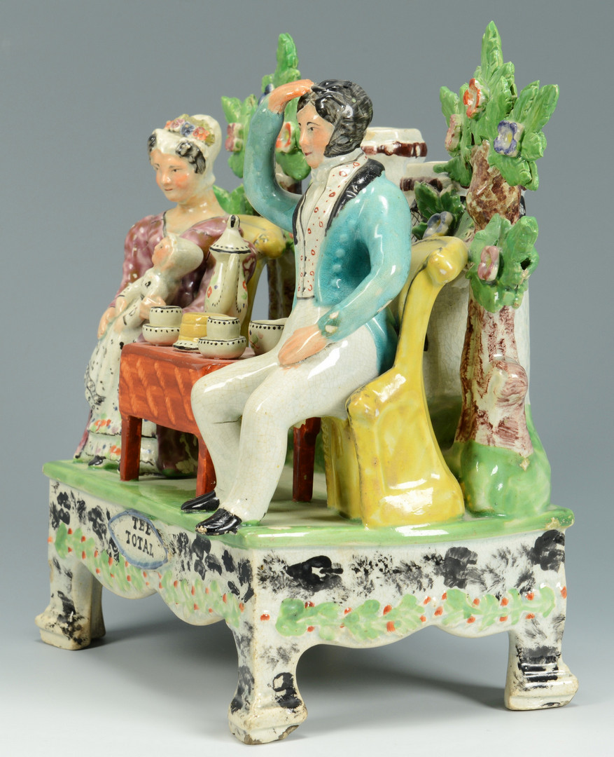 Lot 139: Staffordshire Figural Group: Tee Total