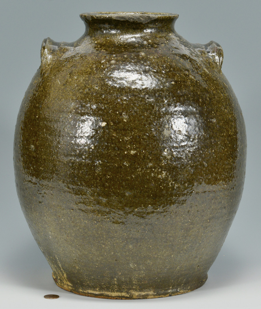 Lot 146: NC or SC Alkaline Glaze Pottery Jar
