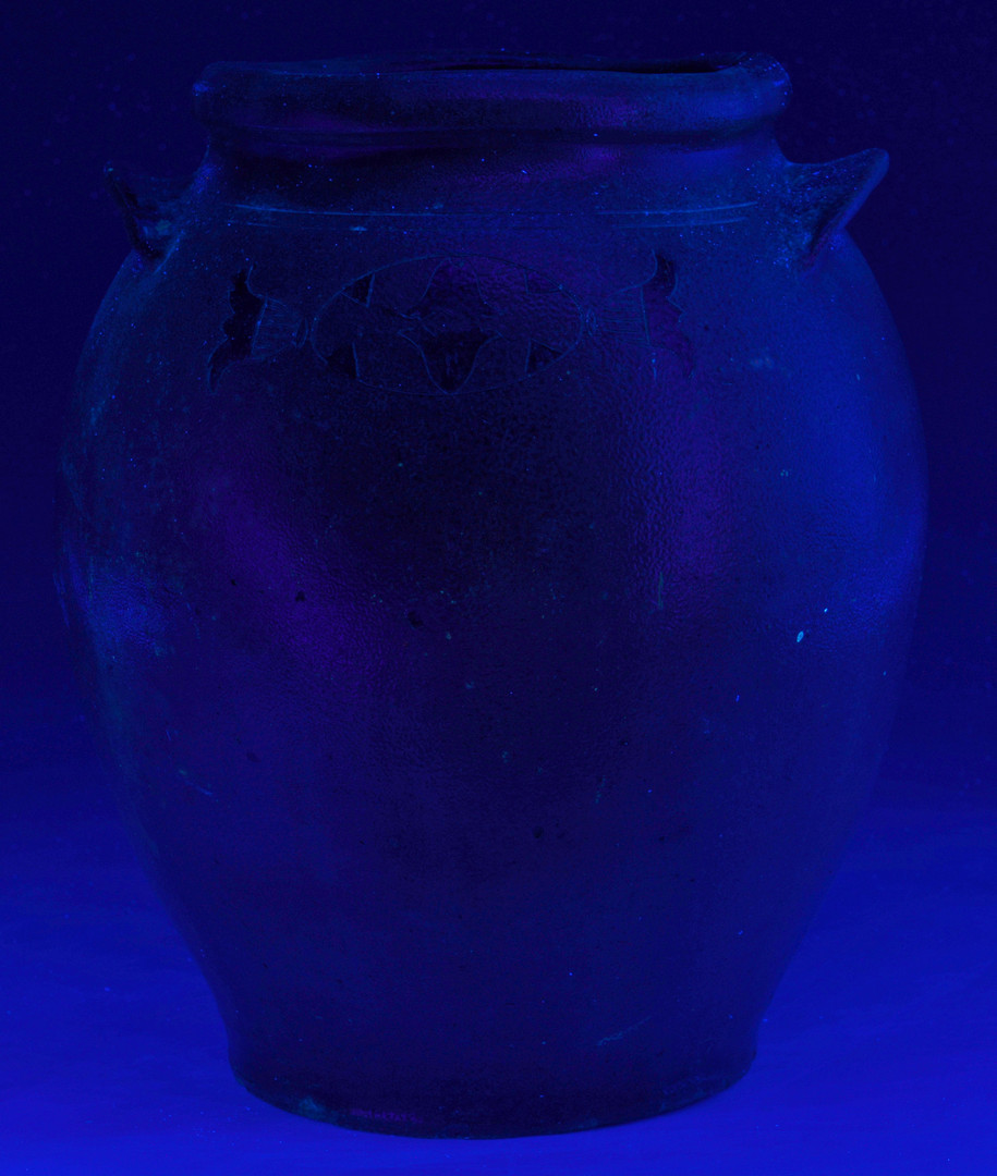 Lot 147: Staunton VA Cobalt Stoneware Jar