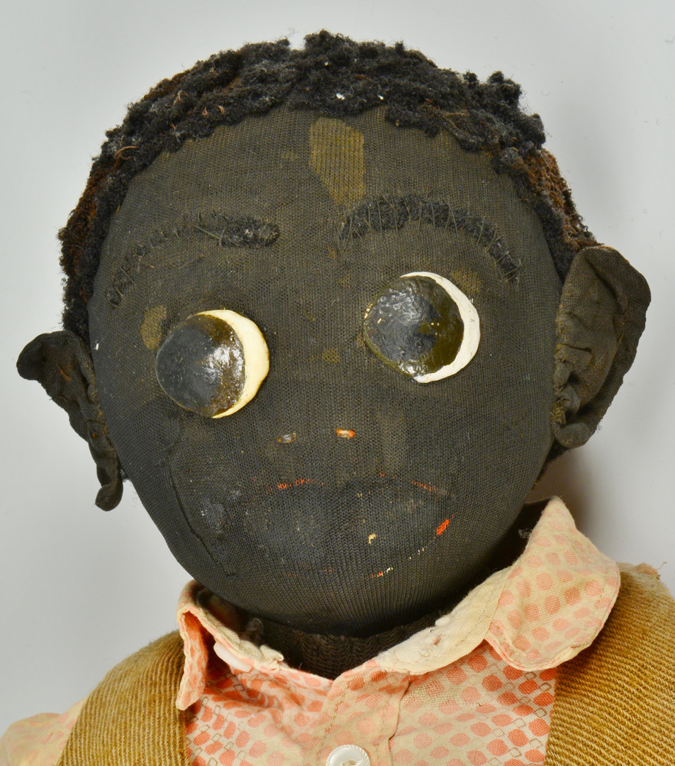 Lot 159: Pr. of 19th Cent. Handmade Black Dolls