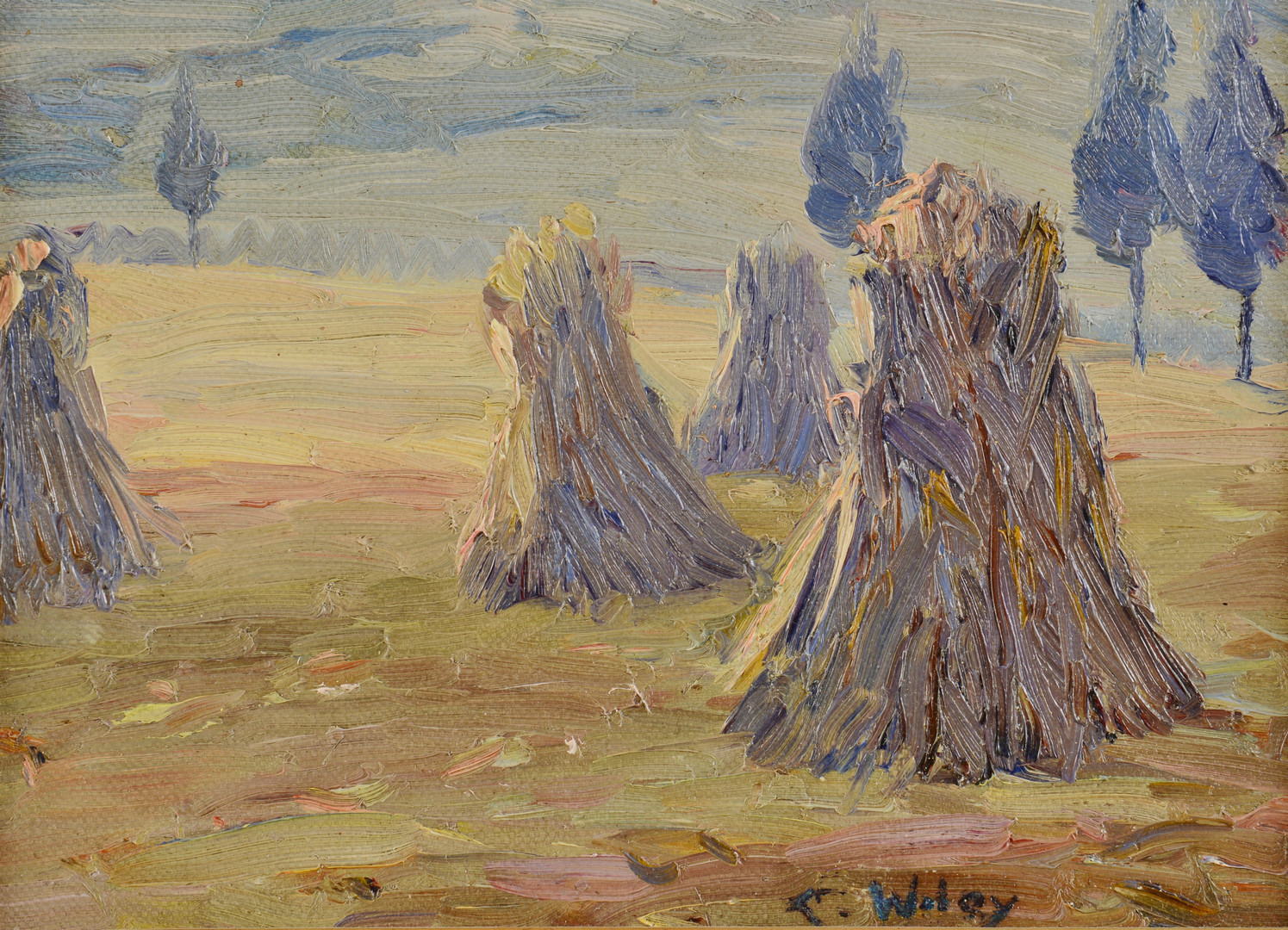 Lot 181: Catherine Wiley, O/C Mountain Landscape