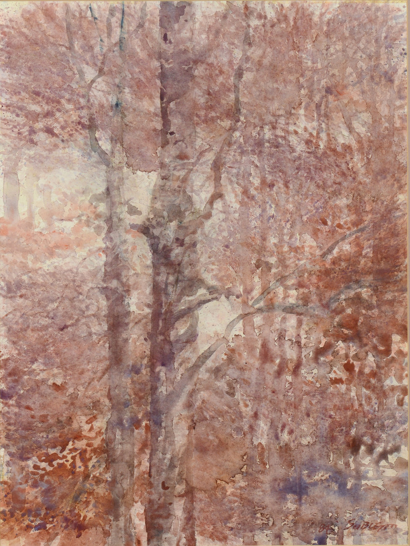 Lot 185: Carl Sublett W/C, Autumn Light