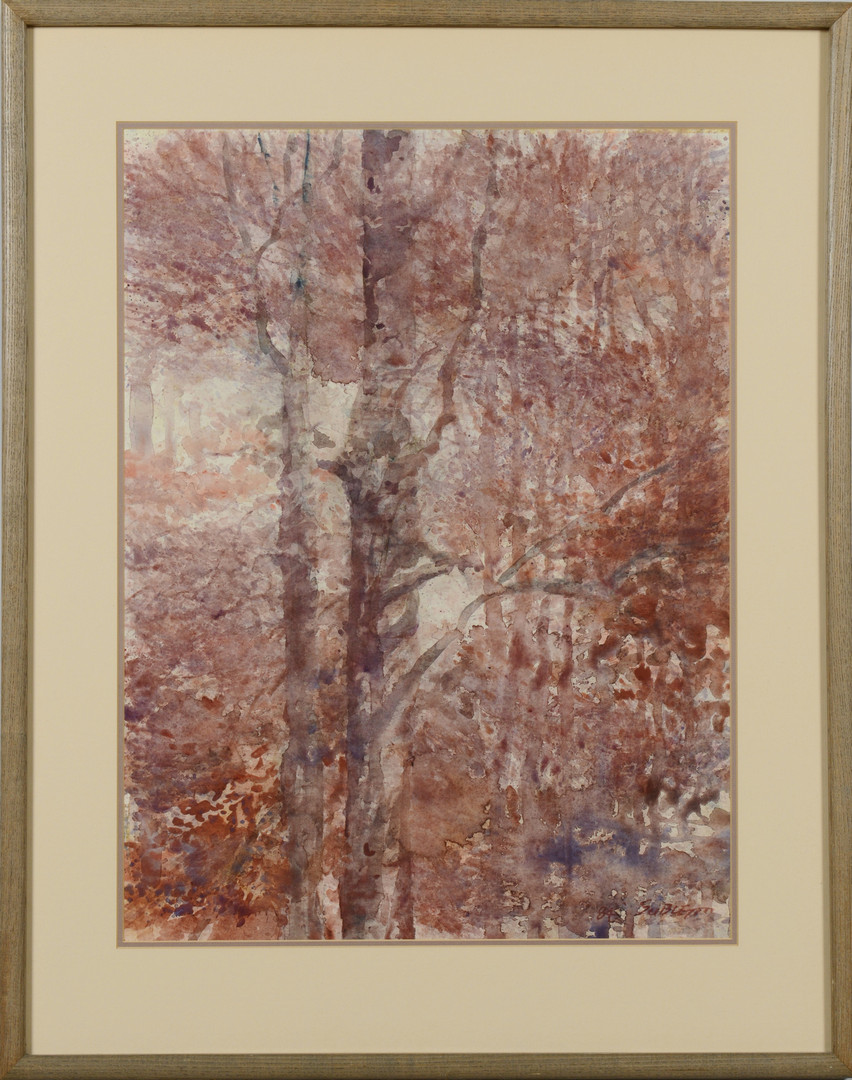 Lot 185: Carl Sublett W/C, Autumn Light