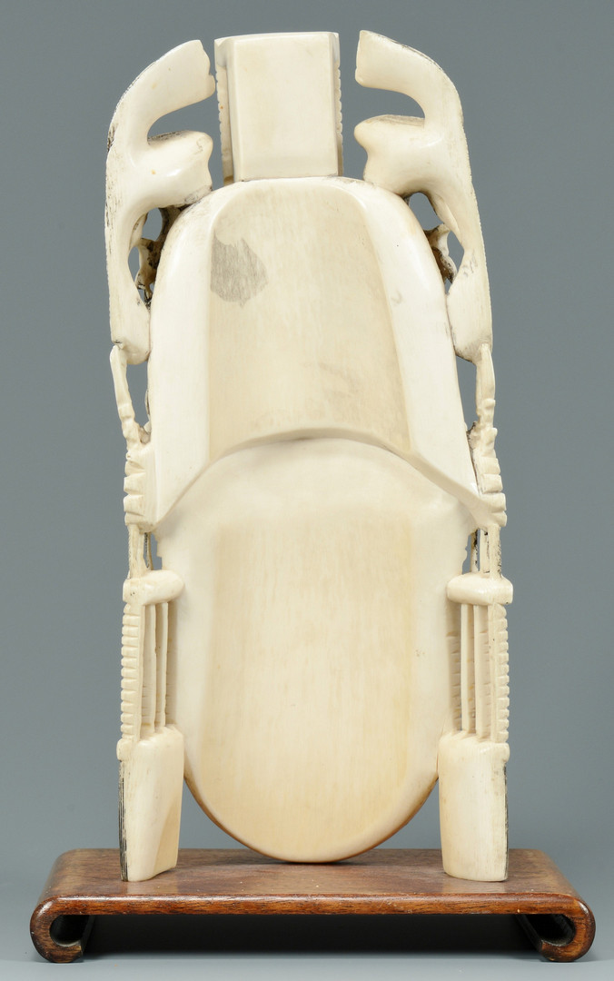 Lot 21: Chinese Carved Ivory Mask