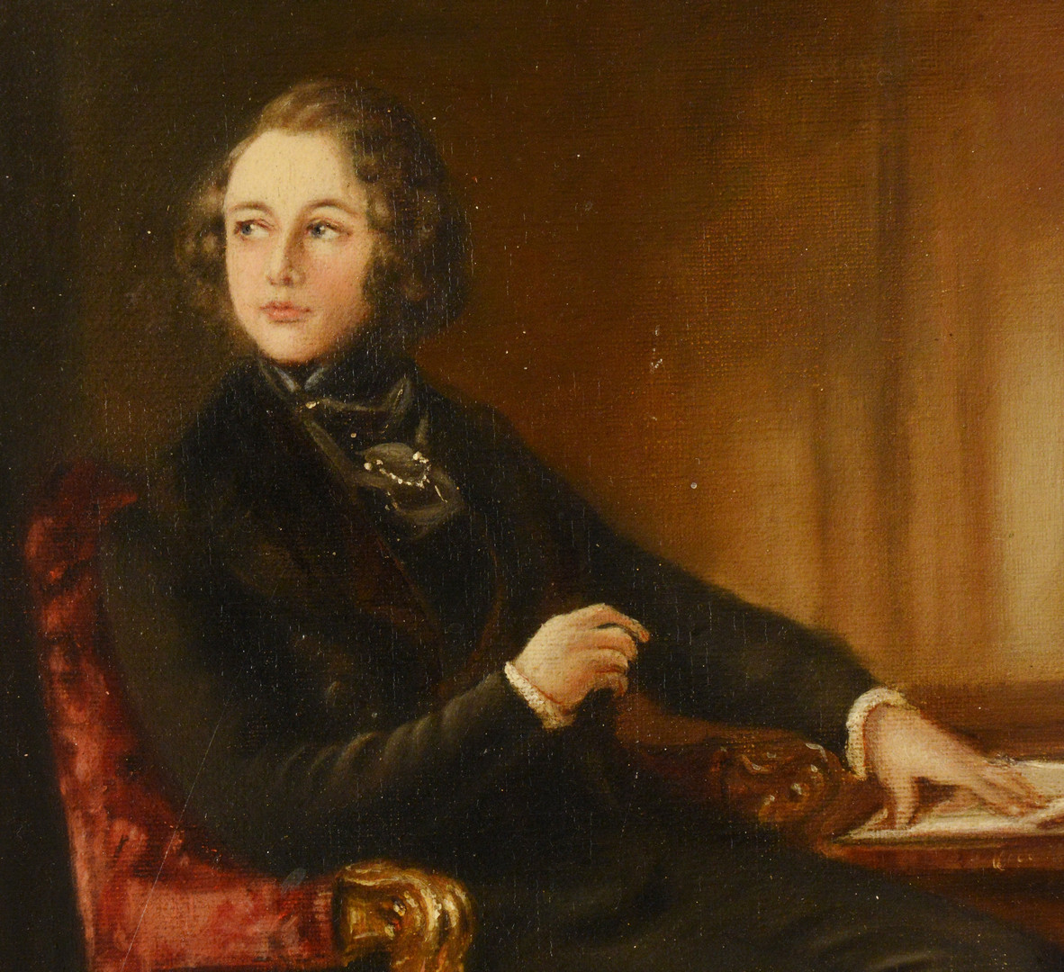 Lot 224: After D. Maclise, Dickens Portrait