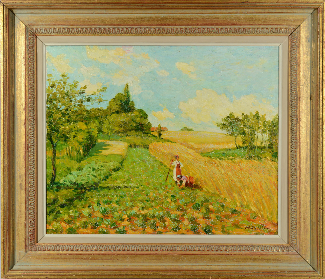 Lot 225: Malva oil on canvas landscape