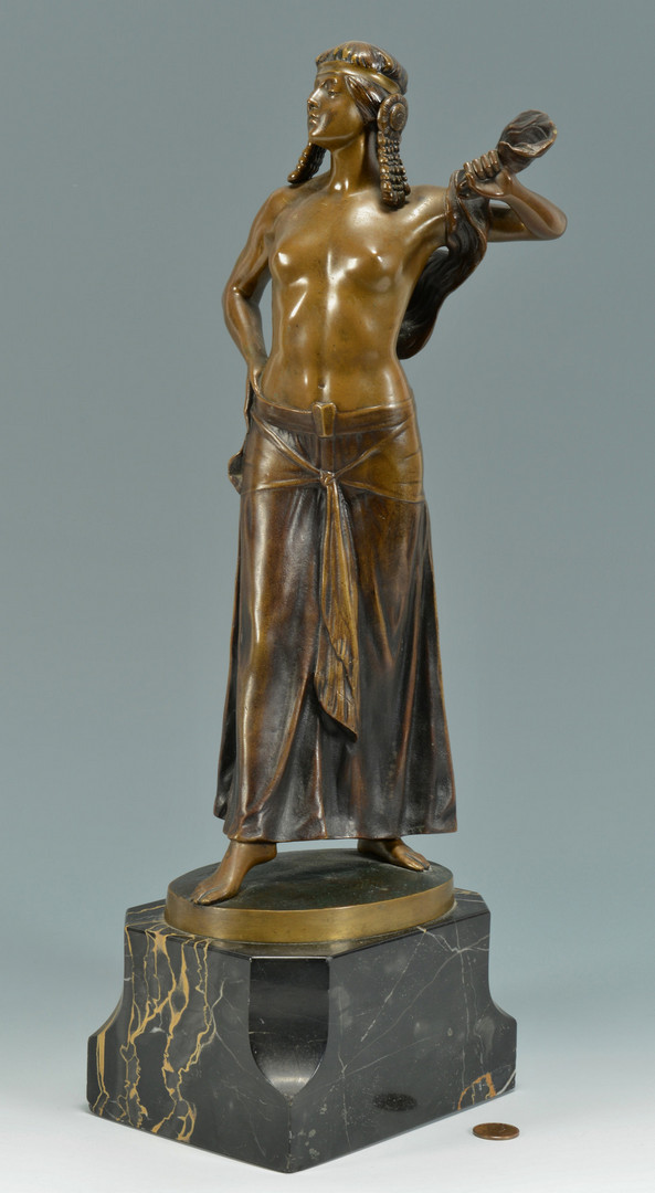 Lot 227: V. Seifert Bronze, Egyptian Nude