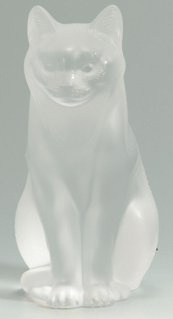 Lot 239: Lalique Crystal Seated Cat