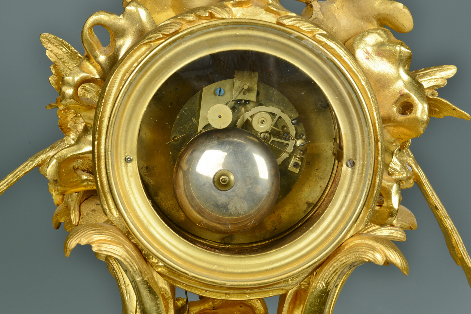 Lot 245: Gilt Bronze French Clock, Marti