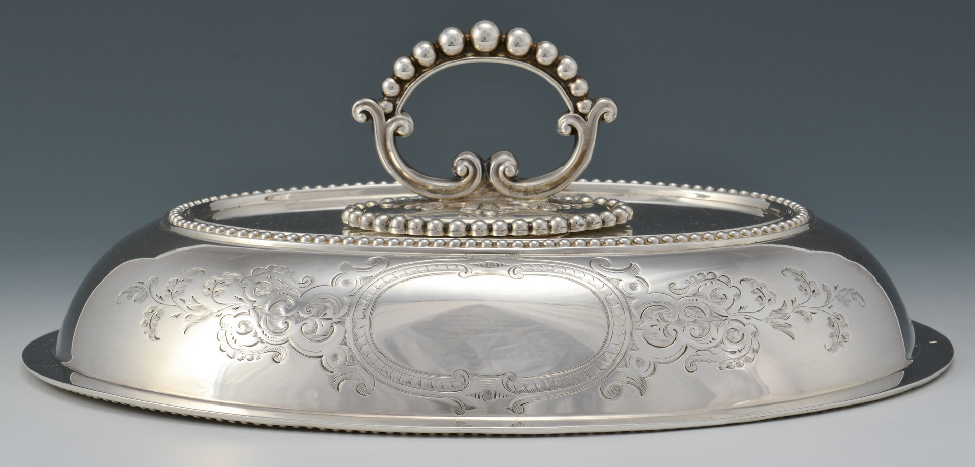 Lot 272: Pair Victorian Sterling Entree Dishes
