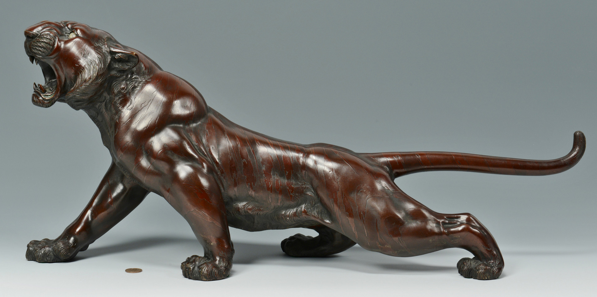 Lot 27: Japanese Bronze Tiger, Meiji