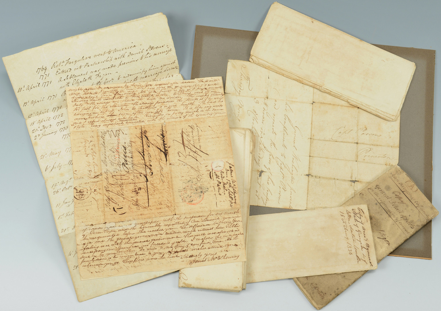 Lot 287: SC document archive, Trezevant Family, late 18th/e