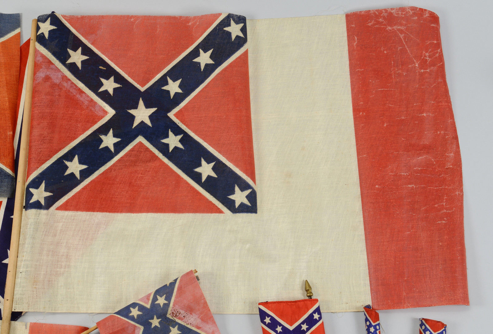 Lot 299: 14 Confederate Reunion Flags