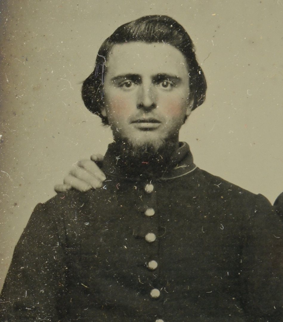 Lot 307: Civil War Union Brothers, Ambrotype