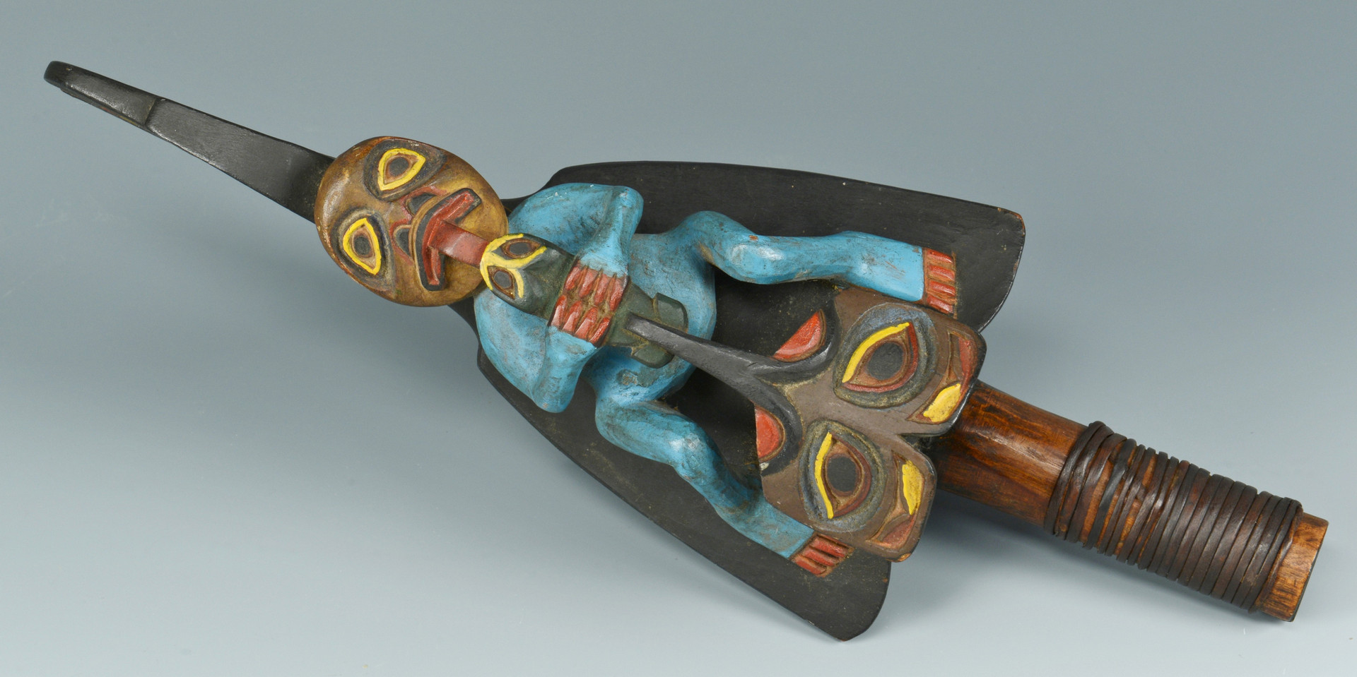 Lot 320: Northwest Tlingit Carved Rattle