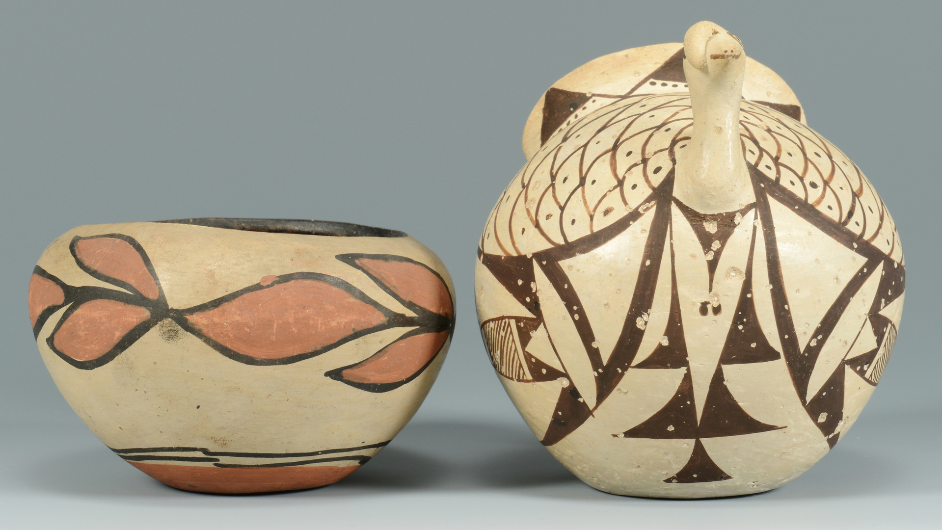 Lot 333: Native Am. Baskets, Pottery