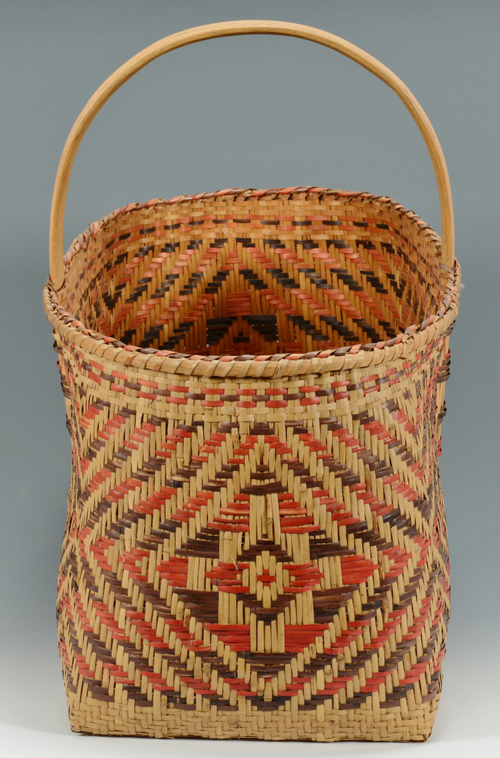 Lot 337: Large Cherokee Rivercane Carrying Basket