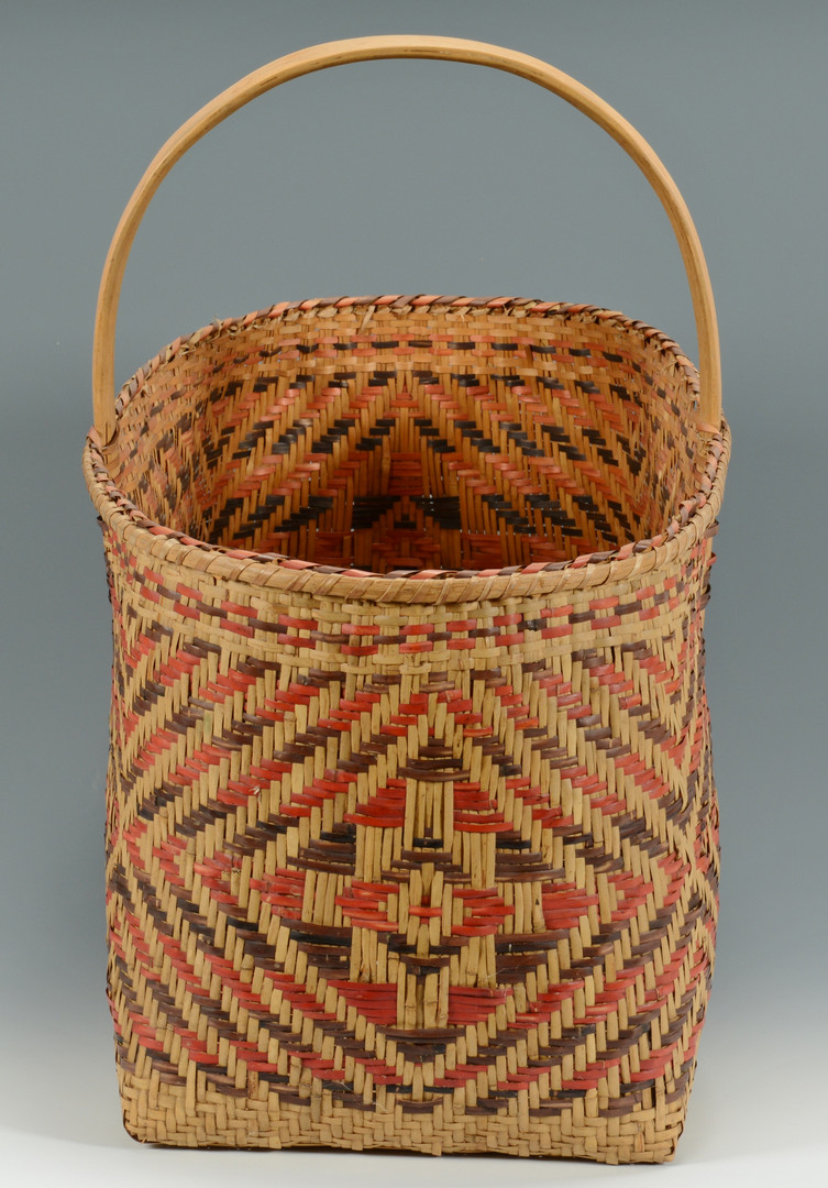 Lot 337: Large Cherokee Rivercane Carrying Basket